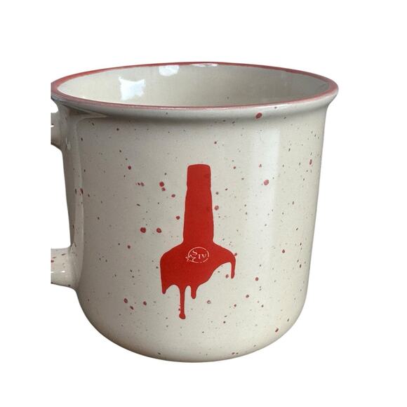 Maker's Mark Bourbon Whiskey Mug Cup Limited Edition Red Speckled - Picture 2 of 6